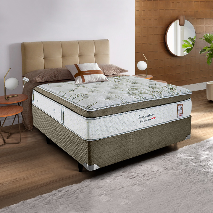 Colchão Casal Molas Ensacadas Imperatore Eco Bamboo 138x188x34